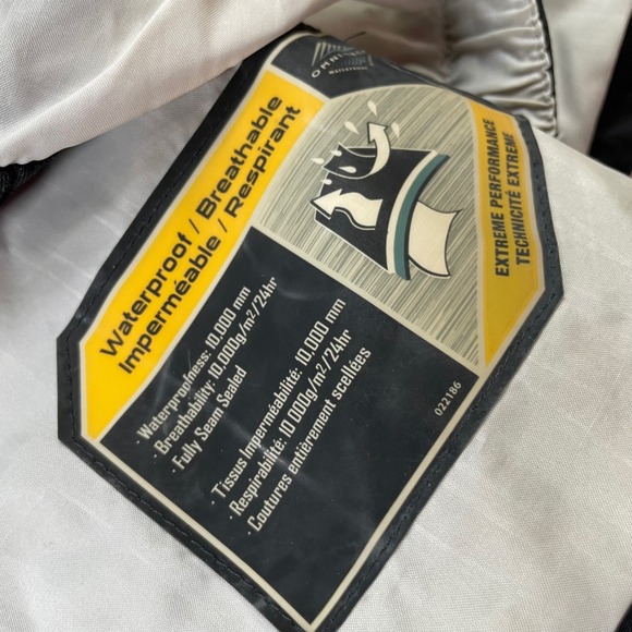 Columbia Titanium Ski Snowboard Jacket XL Black Interchange Omni Tech Flaw - Picture 6 of 12